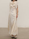 Mutedance 25 Spring/Summer Silk Puffy Cuff Dress MD-MD25SS32-HOARY MD25SS33